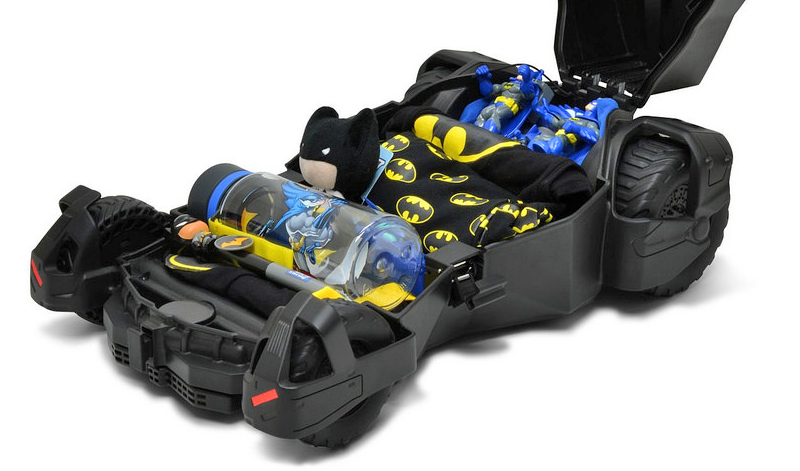 Illustration for article titled Making This Batmobile Suitcase Only Sized For Kids Was a Big Mistake